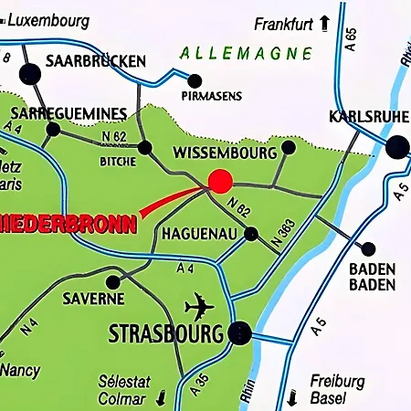 מלון Majestic Alsace - Strasbourg Nord נידרברון-לה-בה